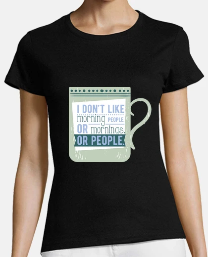 Tee-shirt je n'aime pas se réveiller tôt