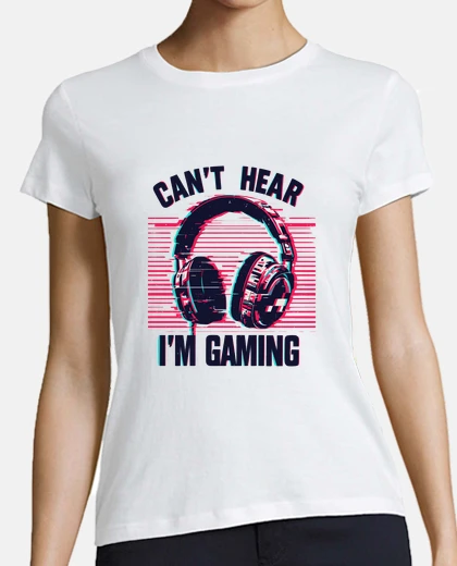 Tee-shirt je ne peux pas entendre que je joue