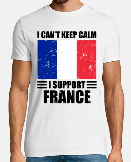 Tee-shirt je ne peux pas rester calme je soutiens