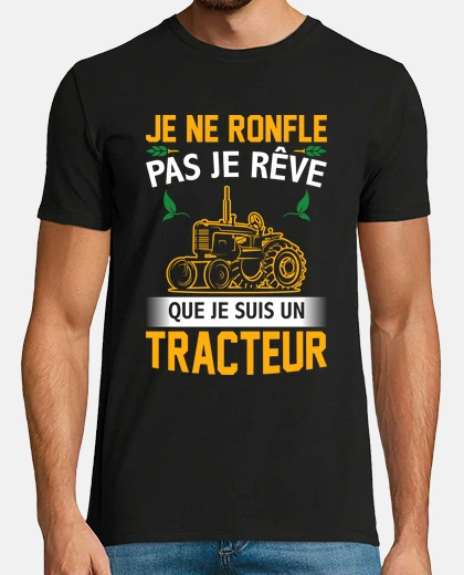 Tee-shirt je ne ronfle pas je rêve que je suis un