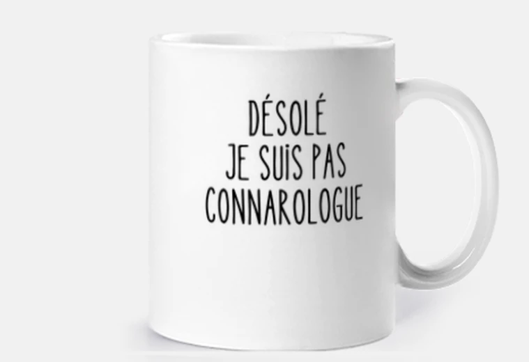 Mug je ne suis pas connarologue