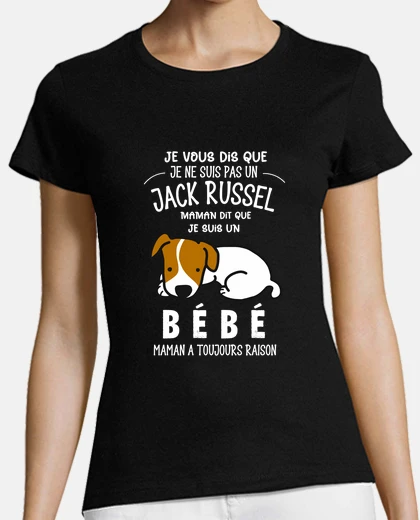 Tee-shirt je ne suis pas un jack russel