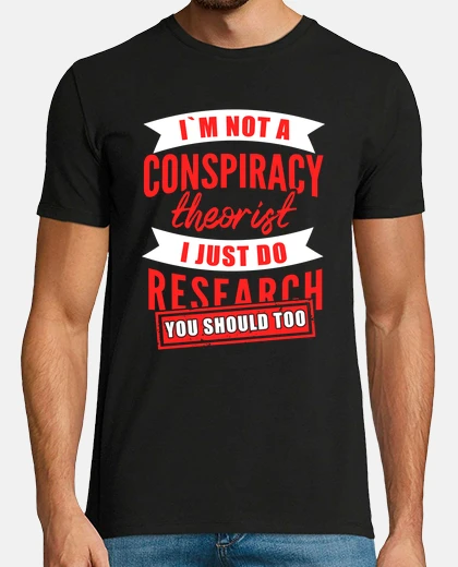 Tee-shirt je ne suis pas un théoricien du complot