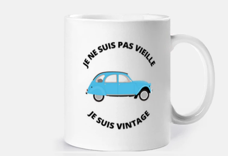 Mug je ne suis pas vieux suis vintage