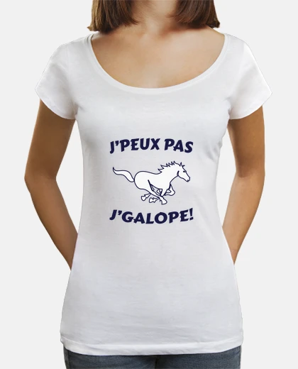 Tee-shirt Je peux pas - Je galope  - Humour cheval