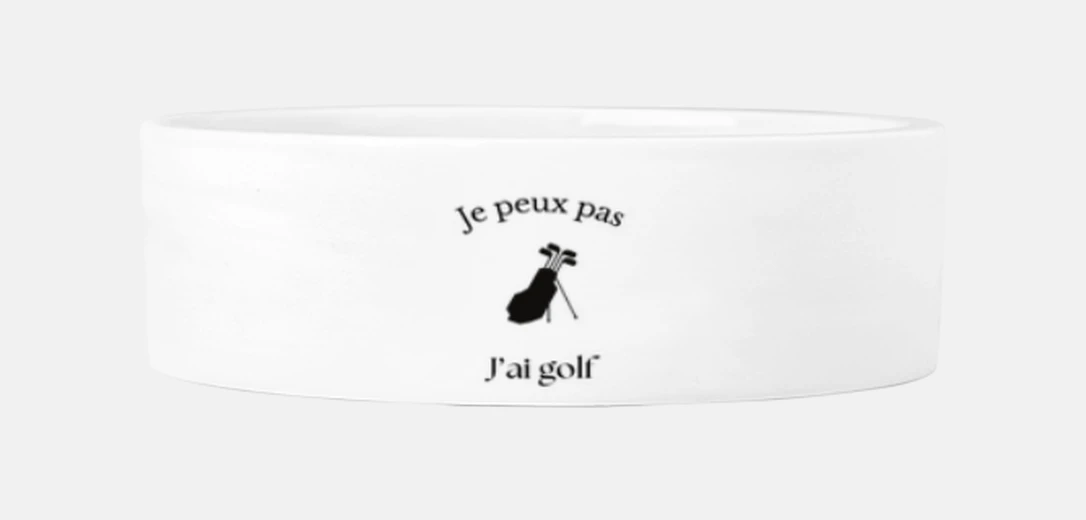 Mascotas Je peux pas golf