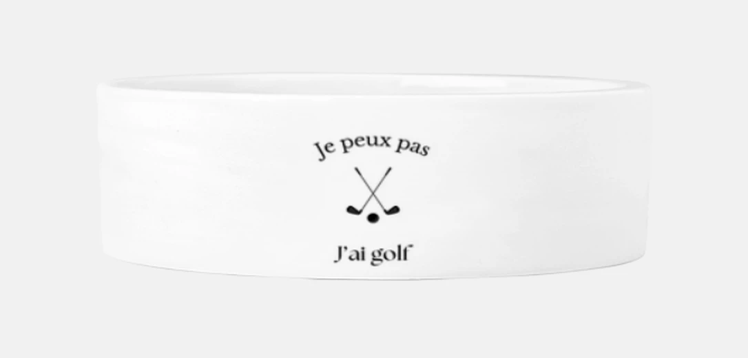 Mascotas Je peux pas golf
