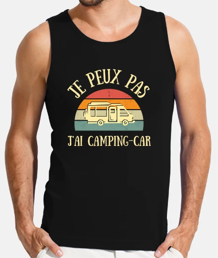Tee-shirt je peux pas j ai camping car humour