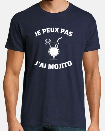 Tee-shirt je peux pas j ai mojito humour alcool apero