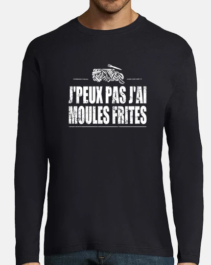 Tee-shirt Je peux pas j ai moules frites