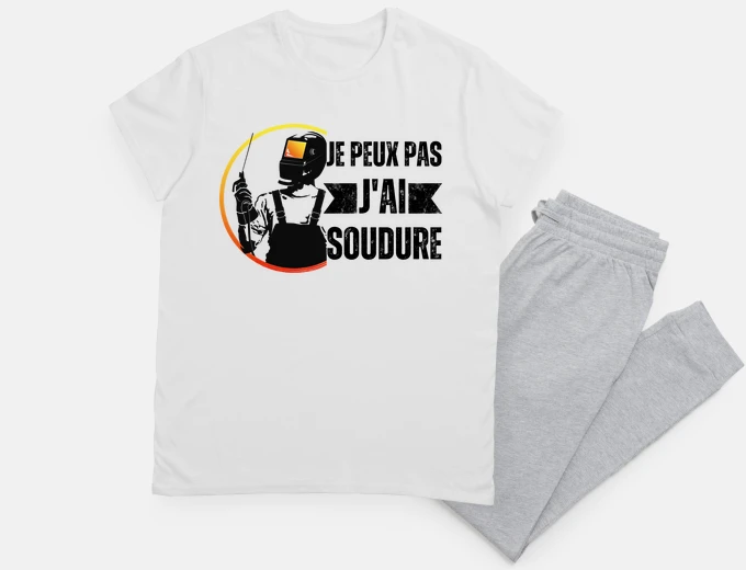 Pyjama Je peux pas j ai soudure humour soudeur