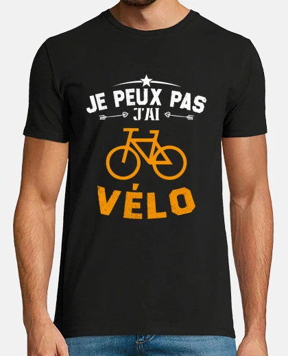 Tee-shirt Je peux pas j ai vélo