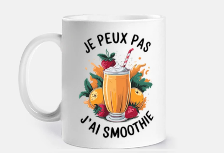 Mug je peux pas jai smoothie