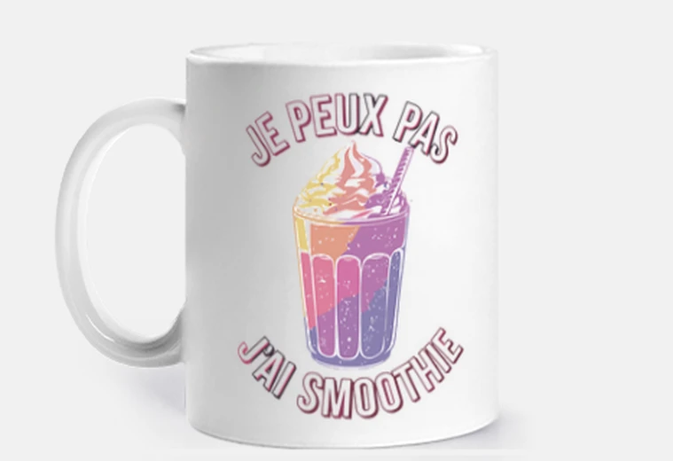 Mug je peux pas jai smoothie