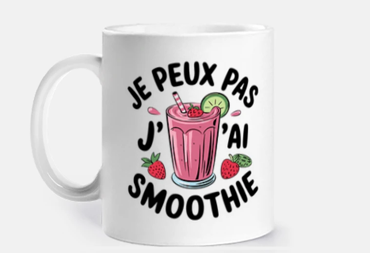 Mug je peux pas jai smoothie