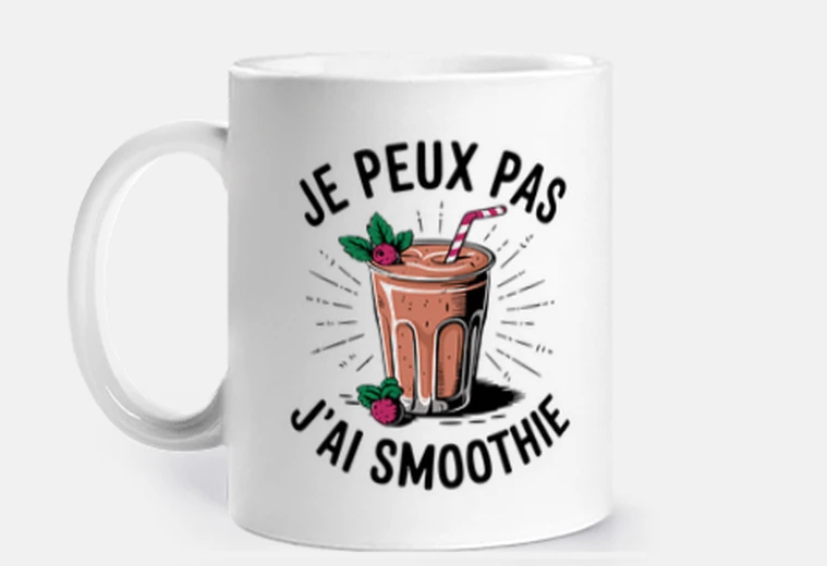 Mug je peux pas jai smoothie