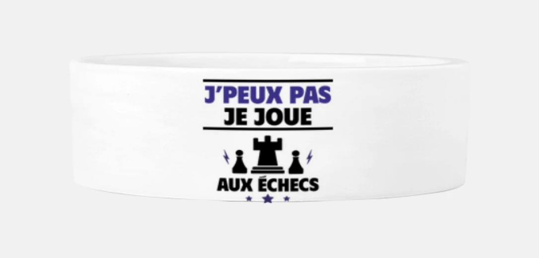 Mascotas Je peux pas je joue aux échecs