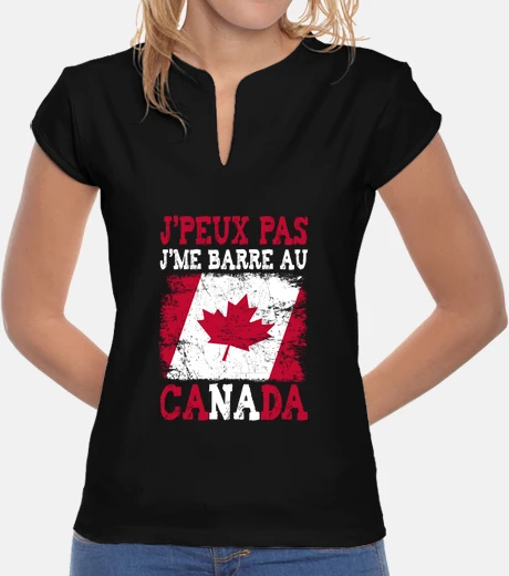 Tee-shirt Je peux pas je me barre au Canada