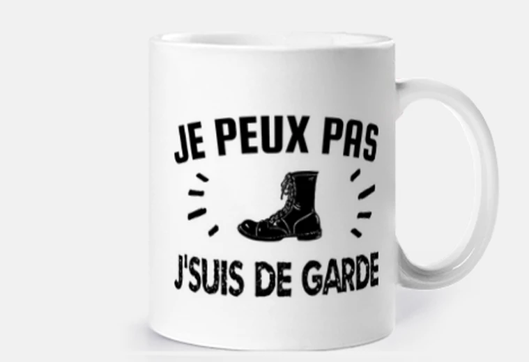 Mug je peux pas je suis de garde