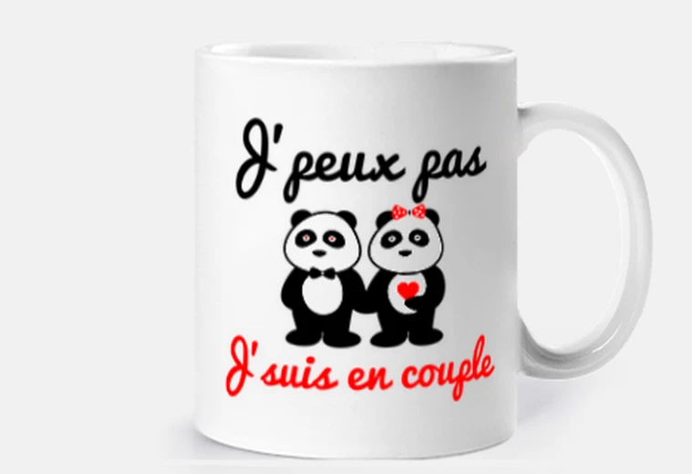 Je peux pas je suis en couple cadeau de saint-valentin pour son copain ado