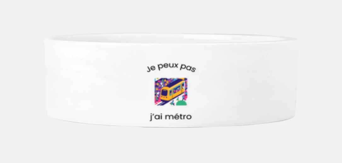 Mascotas Je peux pas métro - humour transport