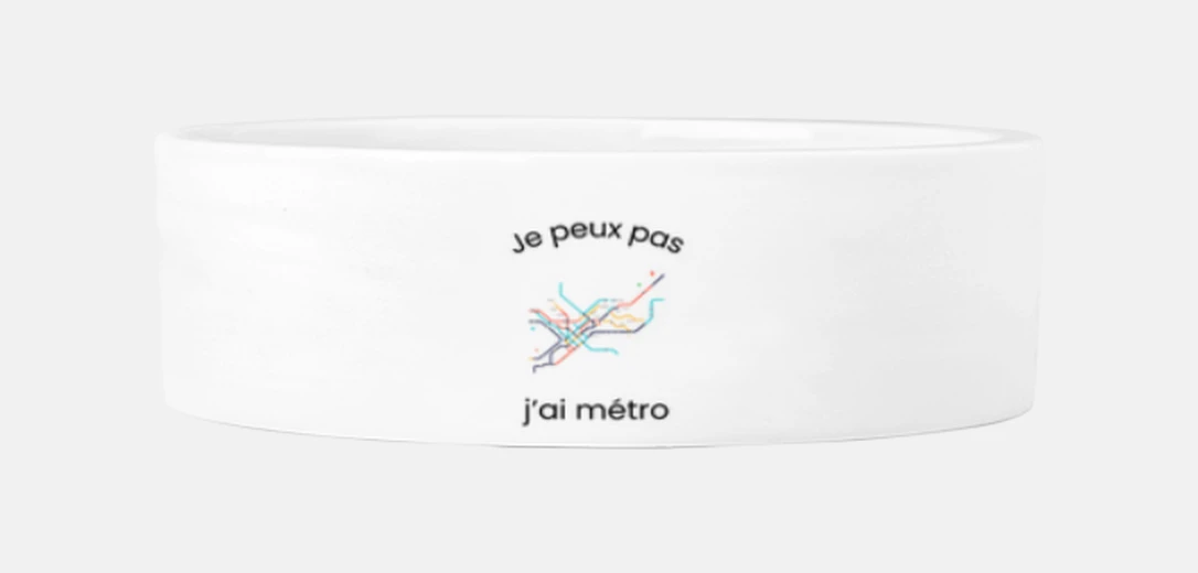 Mascotas Je peux pas métro - ville humour