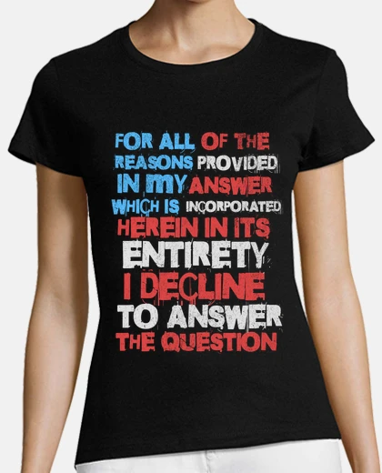 Tee-shirt Je plaide le cinquième silence constitu