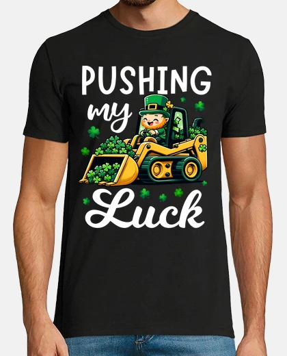 Tee-shirt je pousse ma chance avec mon tracteur p