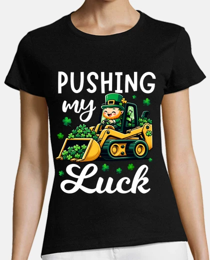 Tee-shirt je pousse ma chance avec mon tracteur p