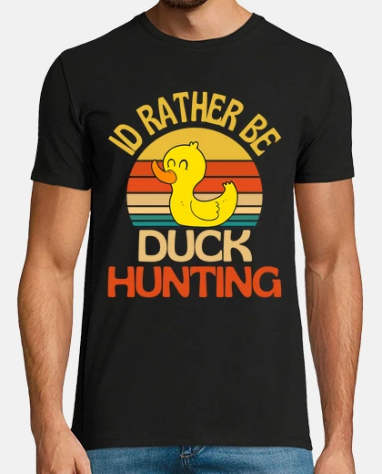 Tee-shirt je préfère être la chasse au canard mig