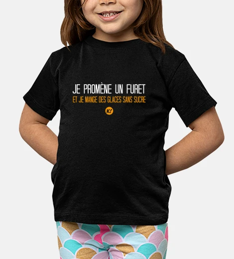 Vêtements Je promene un furet et je mange des glaces sans sucre