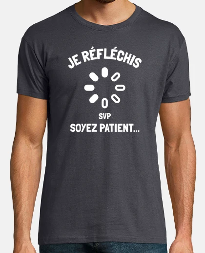 Tee-shirt Je réfléchis drôle anniversaire indécis