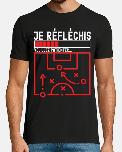 Tee-shirt Je Réfléchis Humour Coach De Foot
