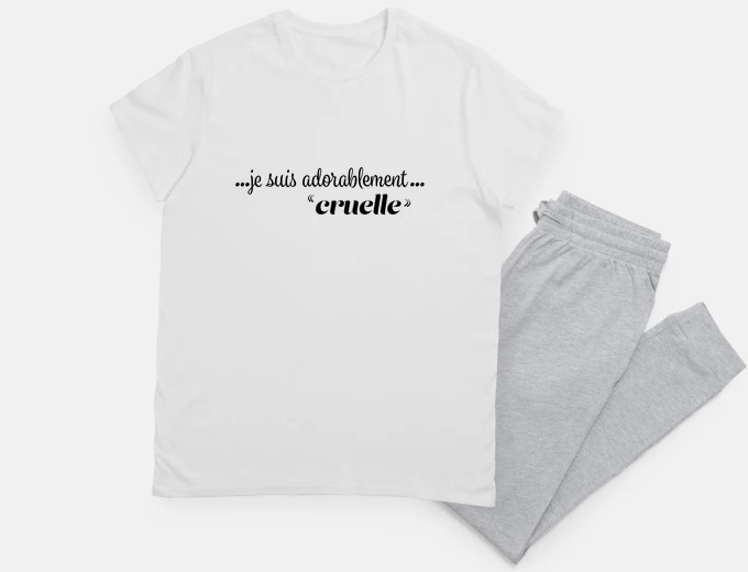 Pyjama je suis adorablement cruelle