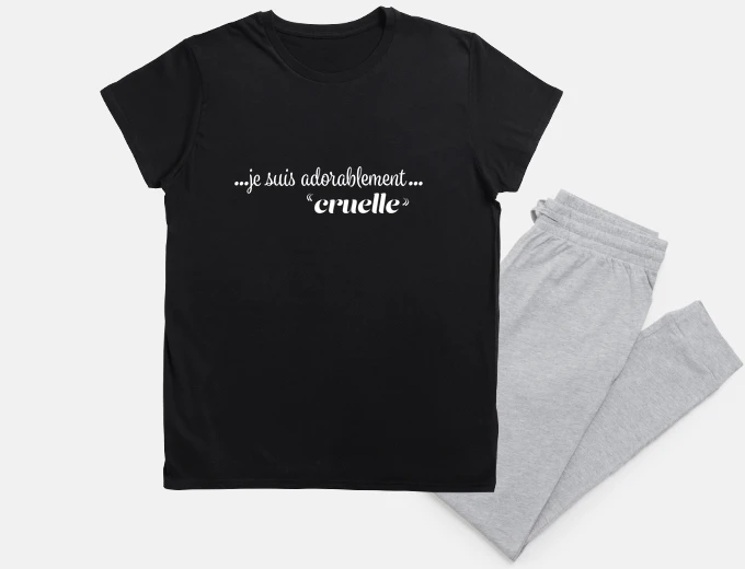 Pyjama je suis adorablement cruelle WB