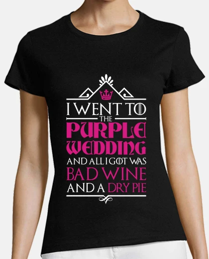 Tee-shirt je suis allé au mariage pourpre