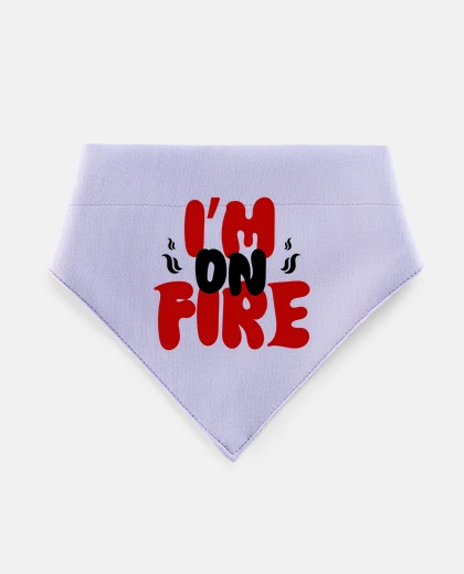 Mascotas je suis en feu, bandana pour animaux de compagnie