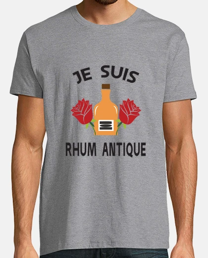 Tee-shirt Je suis rhum antique - Message Humour