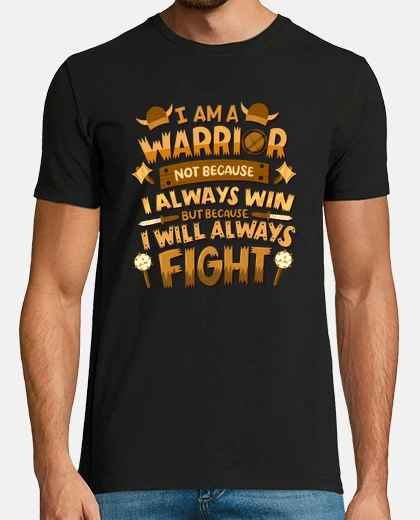 Tee-shirt je suis un guerrier viking attitude valkyrie