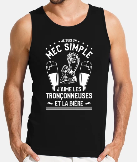 Tee-shirt Je Suis Un Mec Simple Jaime Les