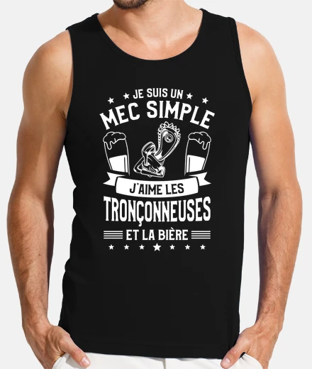 Tee-shirt Je Suis Un Mec Simple Jaime Les