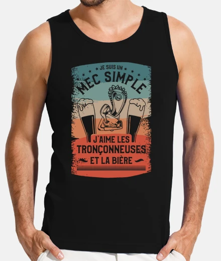 Tee-shirt Je Suis Un Mec Simple Jaime Les