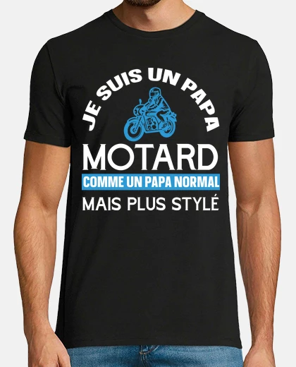 Tee-shirt Je suis un papa motard comme un papa no
