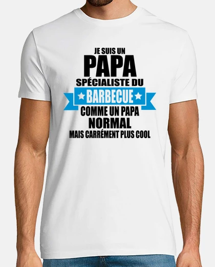 Tee-shirt je suis un papa spécialiste du barbecue