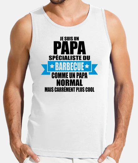 Tee-shirt je suis un papa spécialiste du barbecue