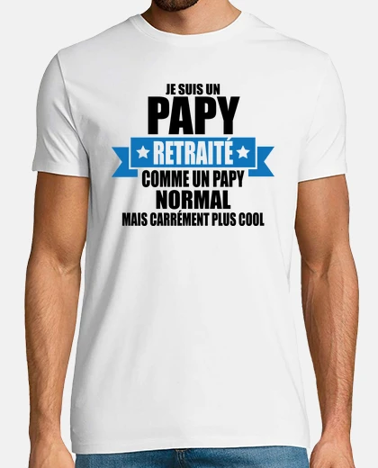 Tee-shirt je suis un papy retraité