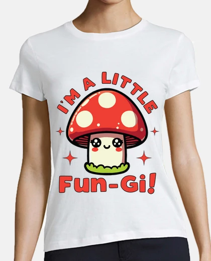 Tee-shirt je suis un petit champignon jeu de mots