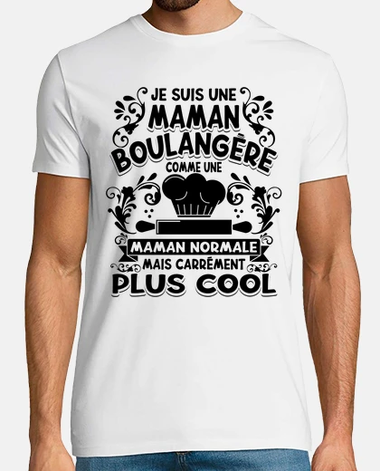 Tee-shirt Je Suis Une Maman Boulangere