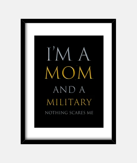 Cadre je suis une maman et un militaire ...