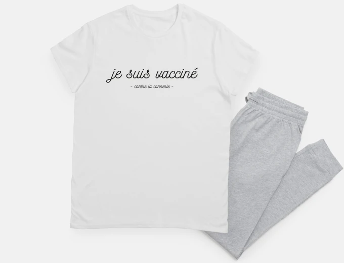 Pyjama je suis vacciné contre la connerie